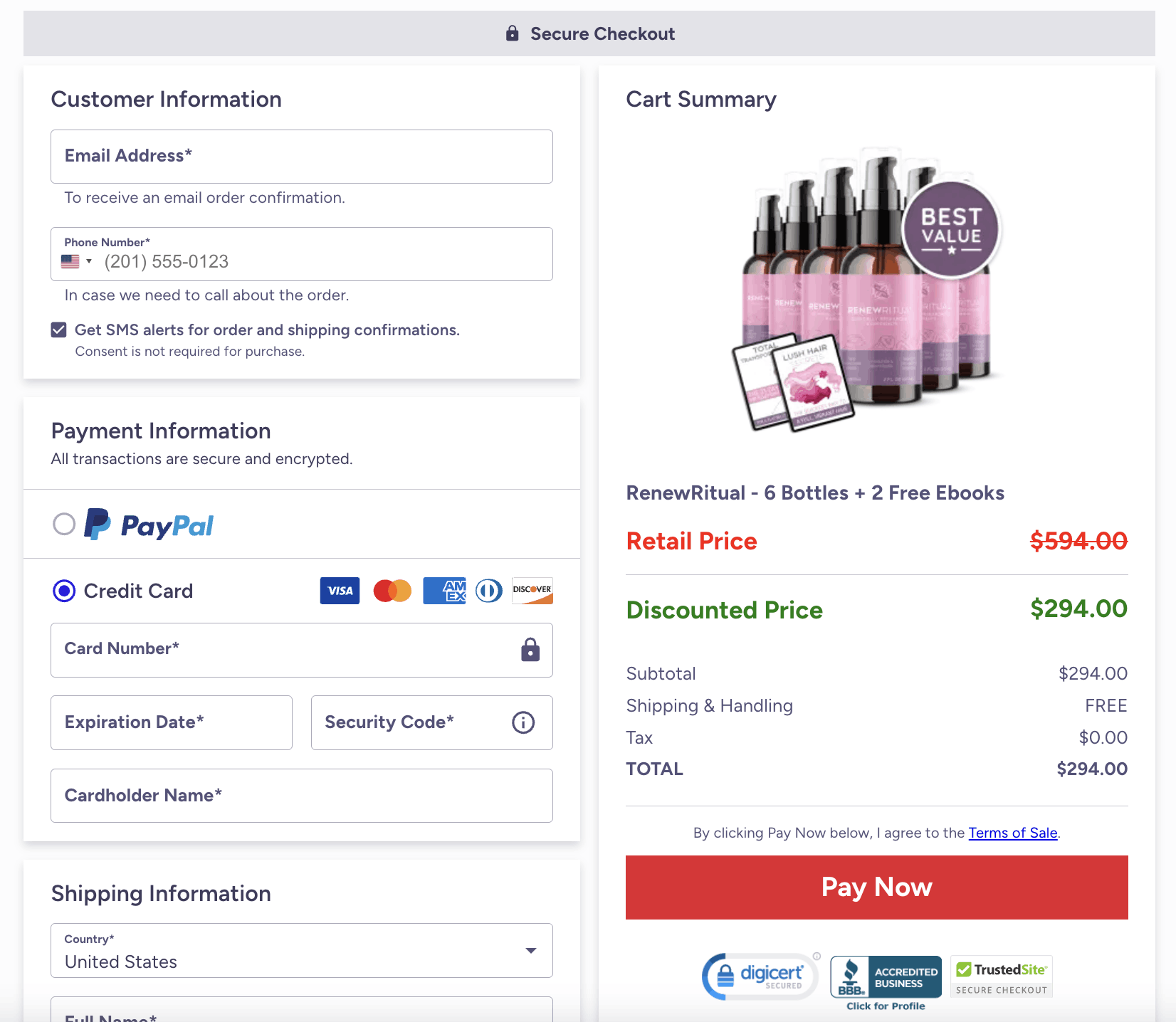 RenewRitual-order-page